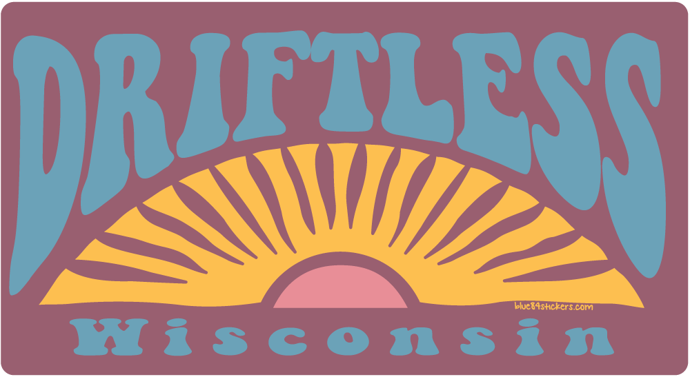 Driftless Rays Sticker