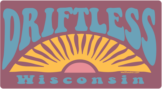 Driftless Rays Sticker