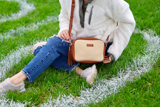 Straw Camera Bag