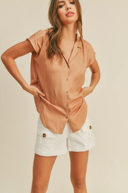 Ginger Luxe Button Down Top