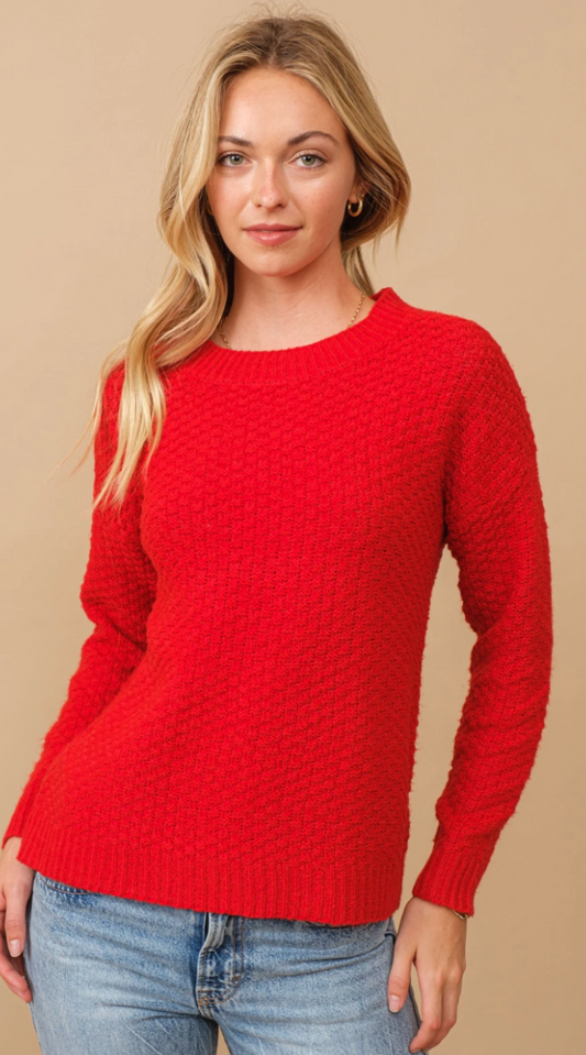Berry Red Sweater