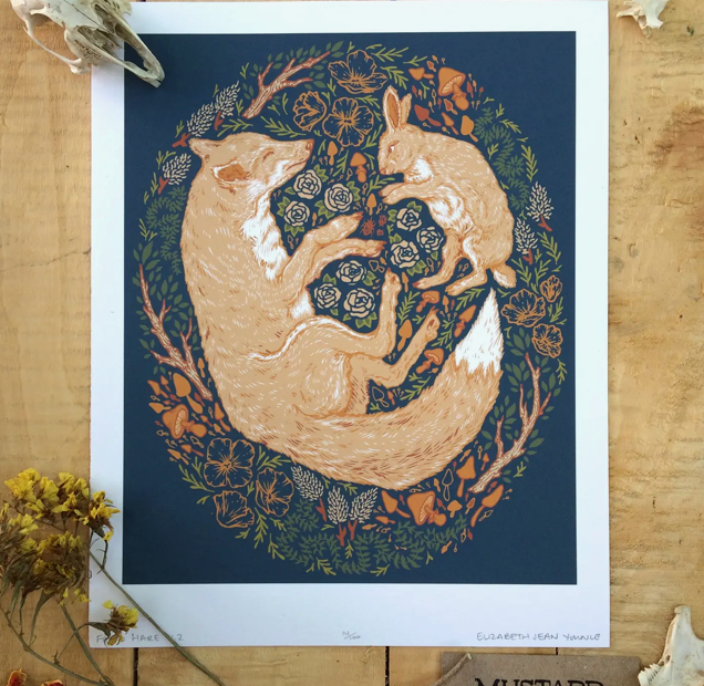 Fox & Hare Print