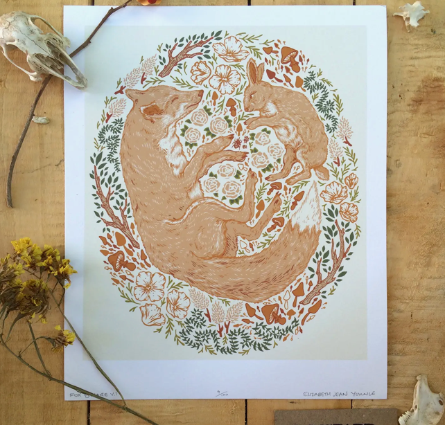 Fox & Hare Print