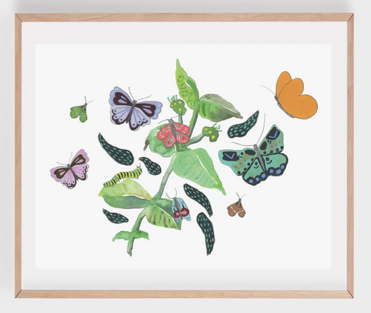 Butterfly Garden Art Print