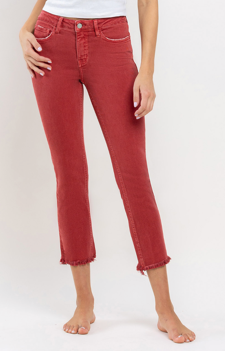 Melrose Crop Straight Jeans