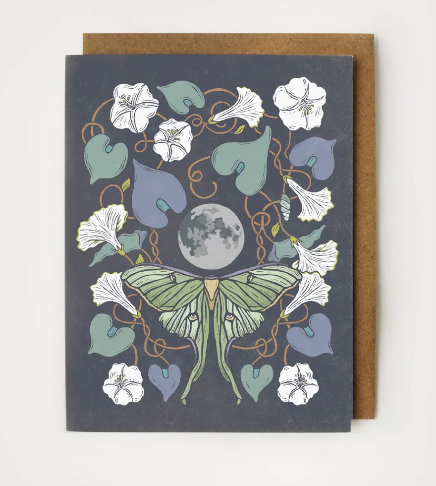 Luna Moth Greeting Card