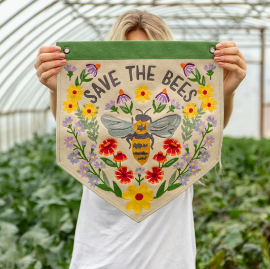 Save The Bees Canvas Banner