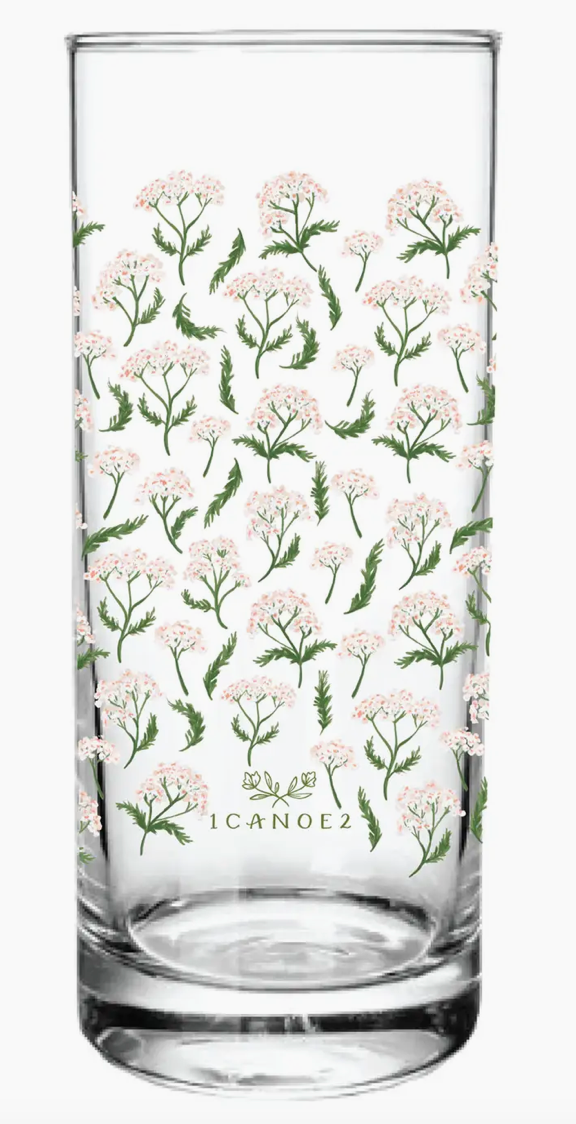 Floral Tall Juice Glass