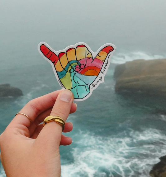 Hang Loose Sticker