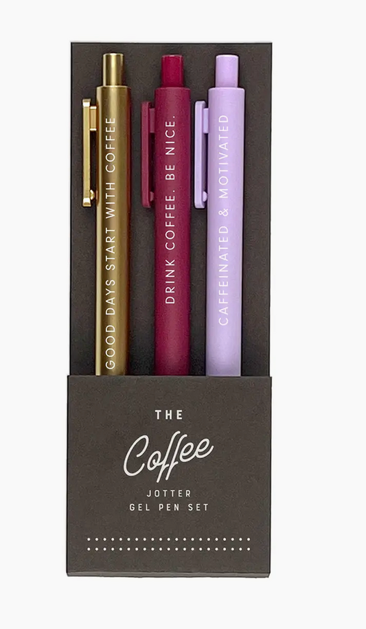 Coffee Gel Pen Set