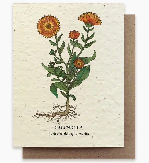 Calendula Plantable Seed Card
