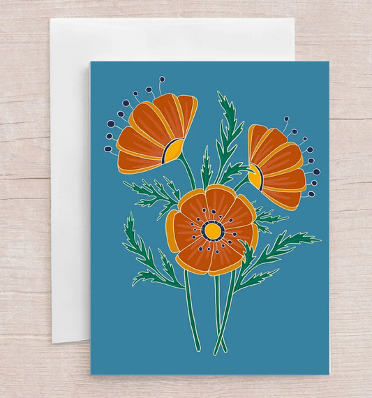 Poppies Greeting Card