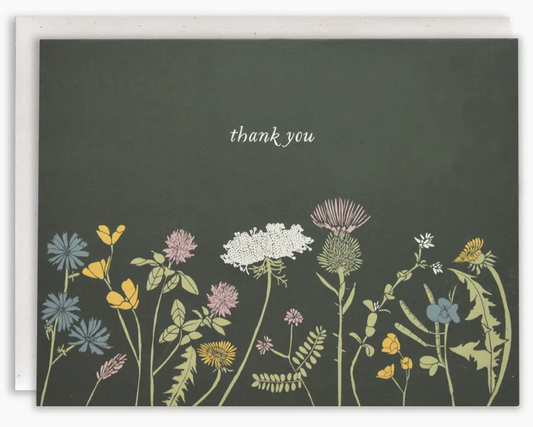 Thank You Wildflower Card