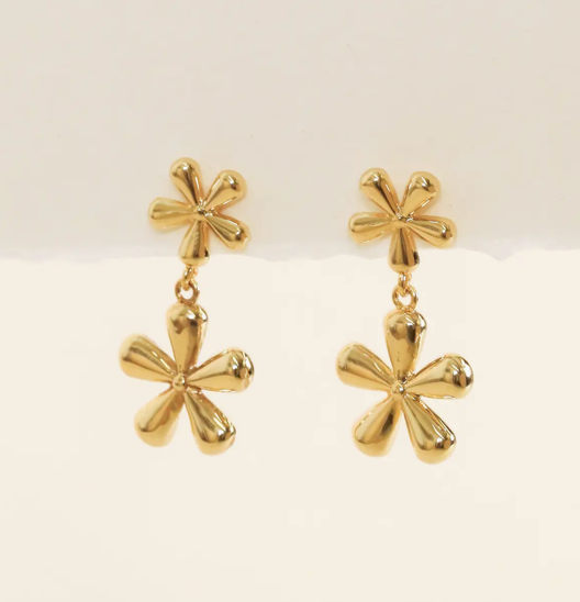 Double Daisy Earrings