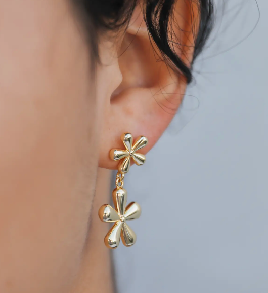 Double Daisy Earrings