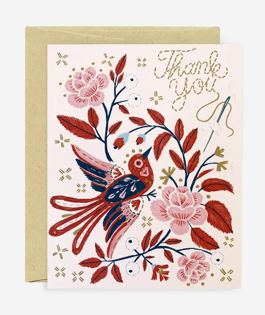 Folk Thank You Card