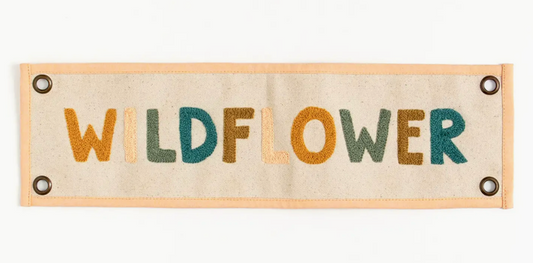 Wildflower Canvas Banner