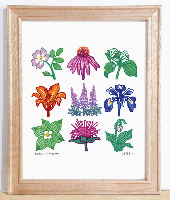 Northern Wildflowers Art Print