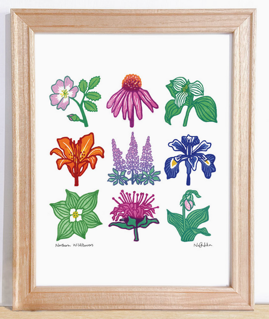 Northern Wildflowers Art Print