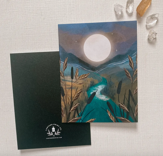 Moon River Greeting Card