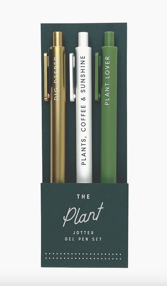 Plant Gel Pen Set