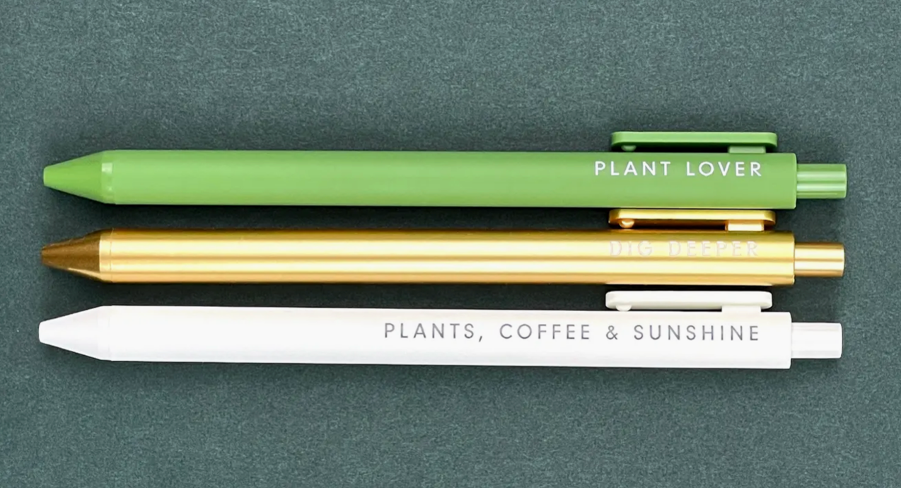 Plant Gel Pen Set