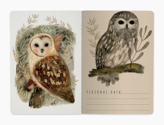 Forest Owls Notebook Set