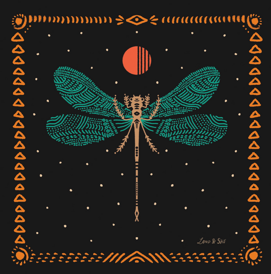 Moonlight Dragonfly Print