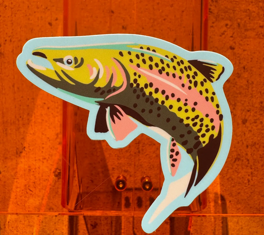 Leaping Trout Sticker