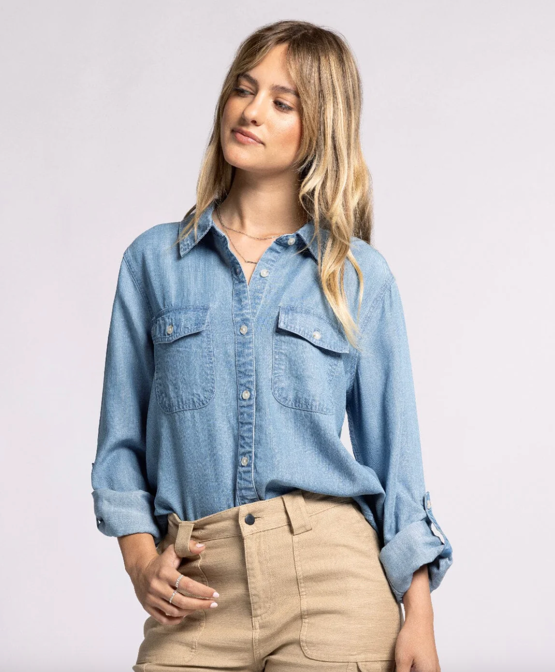 Chambray Top