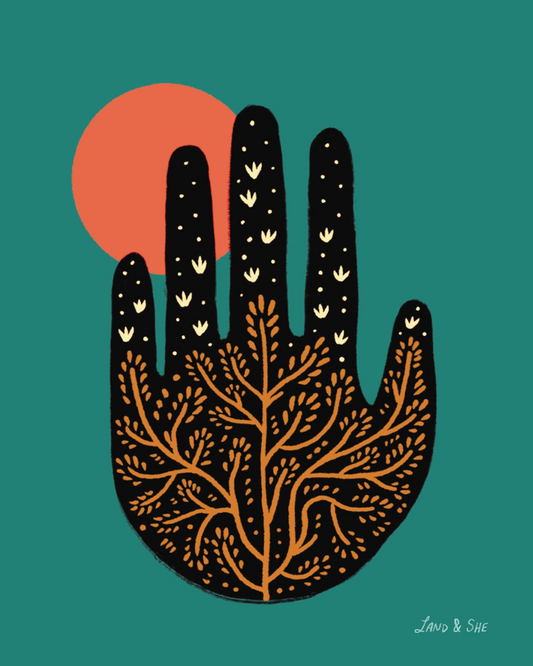 Gardener Handprint Print