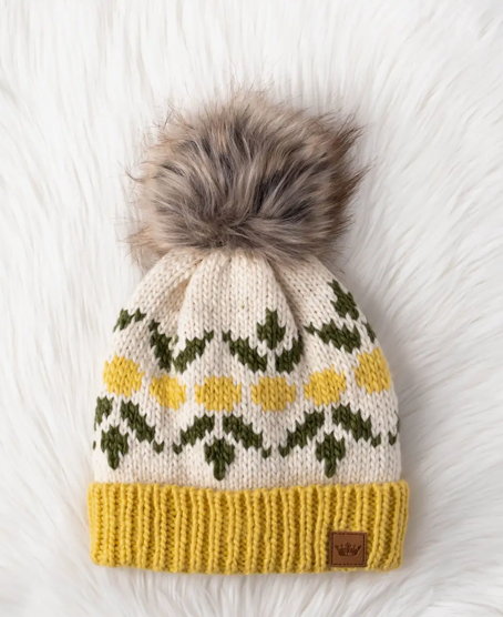 Pom Patterned Hats