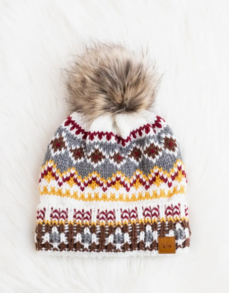 Pom Patterned Hats