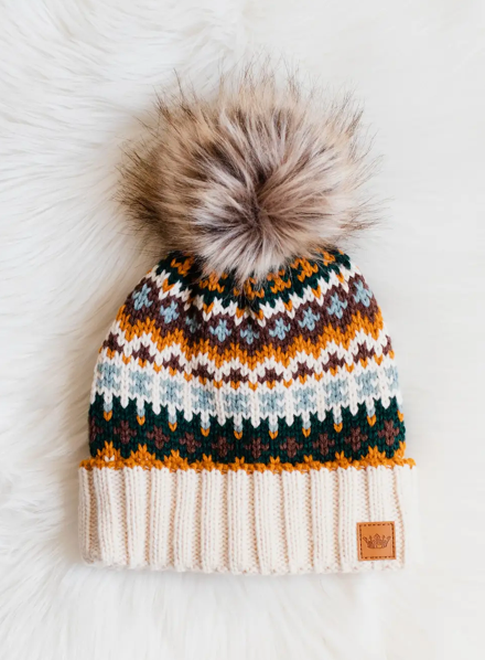 Pom Patterned Hats