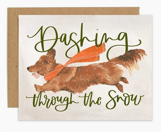 Dashing Dog Holiday Card