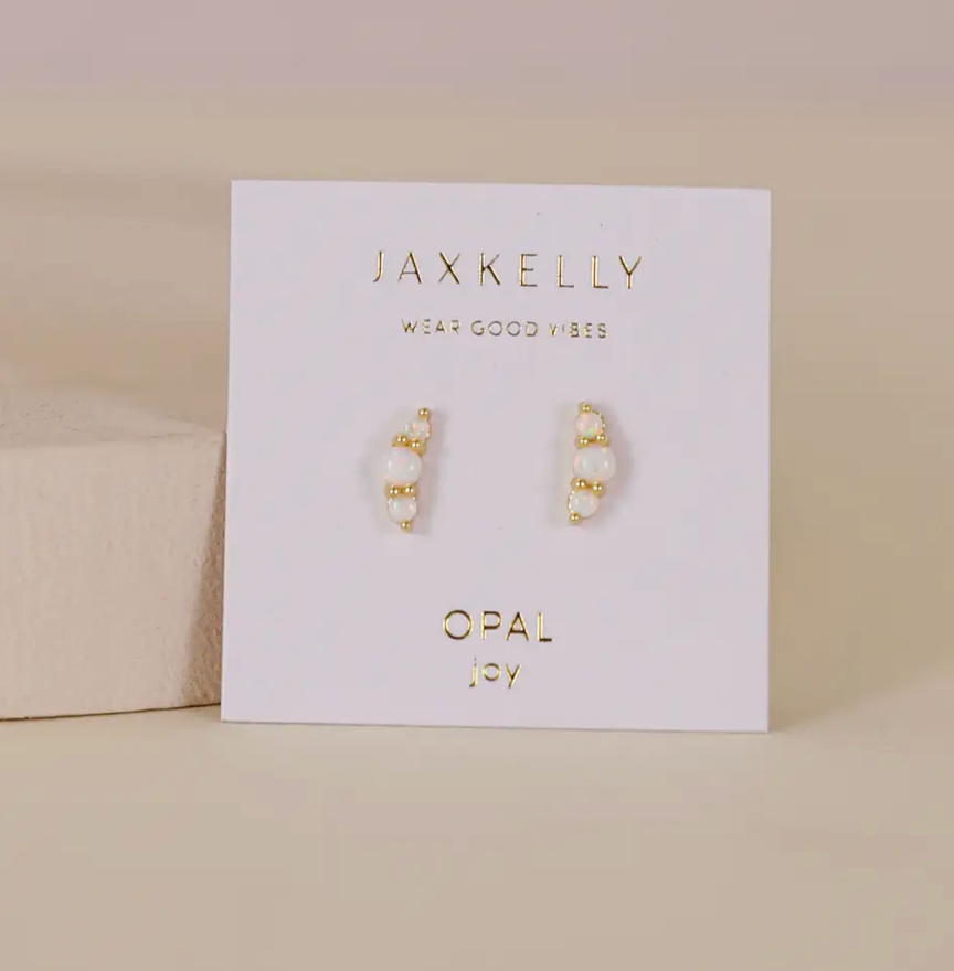 Crescent Gold Earrings