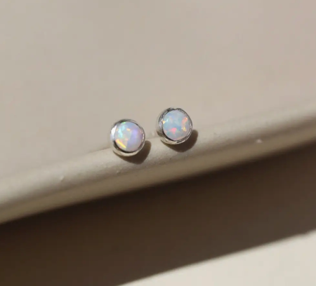 Petite Opal Studs