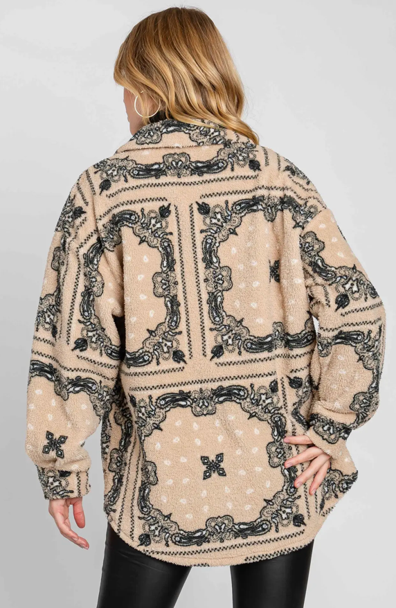 Bandana Sherpa Jacket