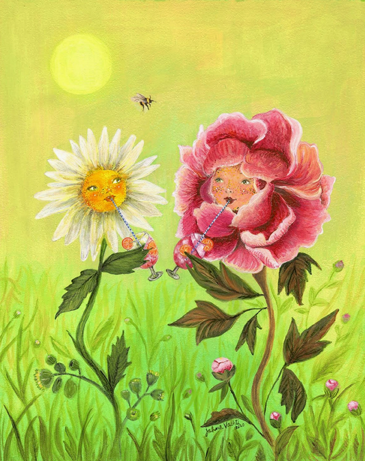 Happy Hour Flowers Print