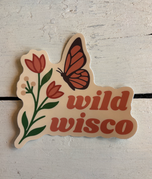 Wild Wisco Butterfly Sticker
