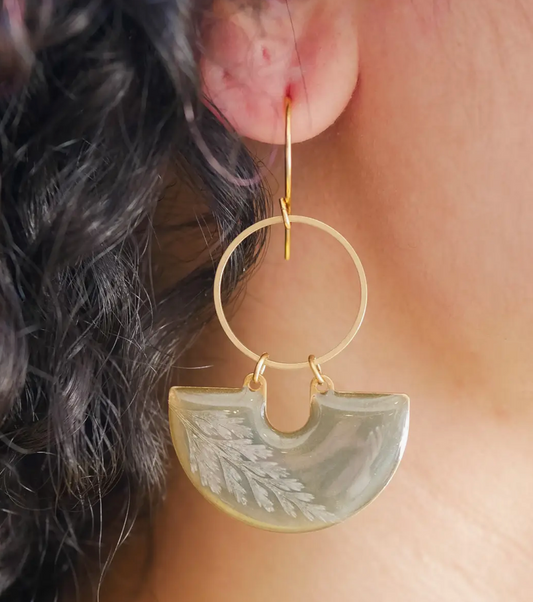 Fern Moon Shadow Earrings