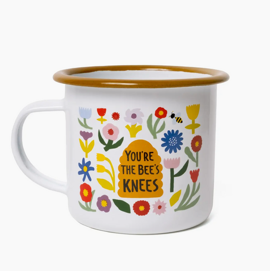 The Bee's Knees Enamel Mug