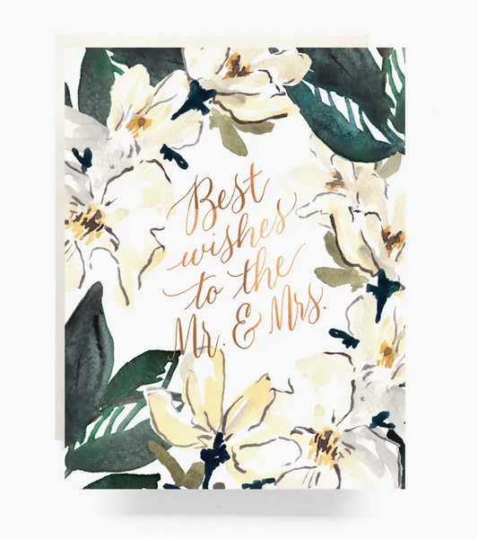 Floral Mr & Mrs Card