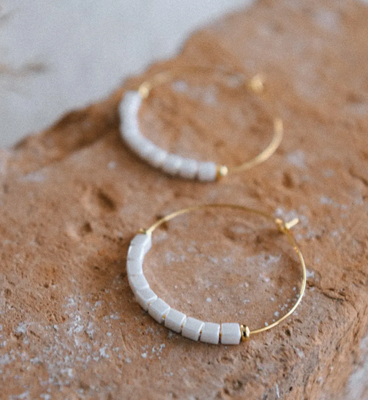 Stargaze Beaded Hoops