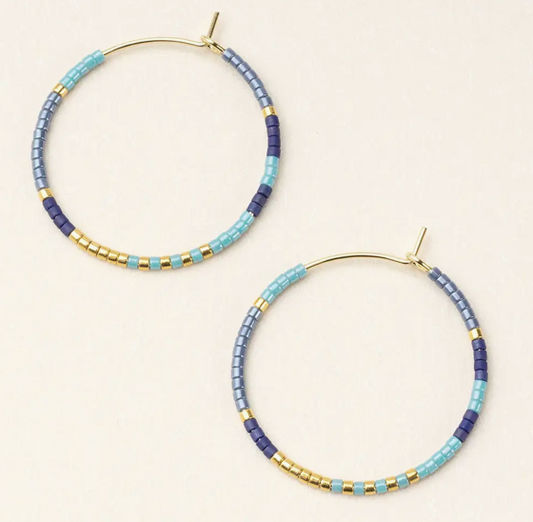 Small Bead Hoops