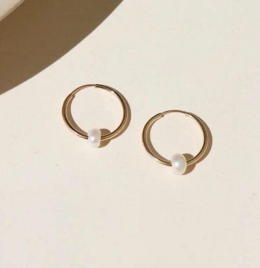 Pearl Hoops
