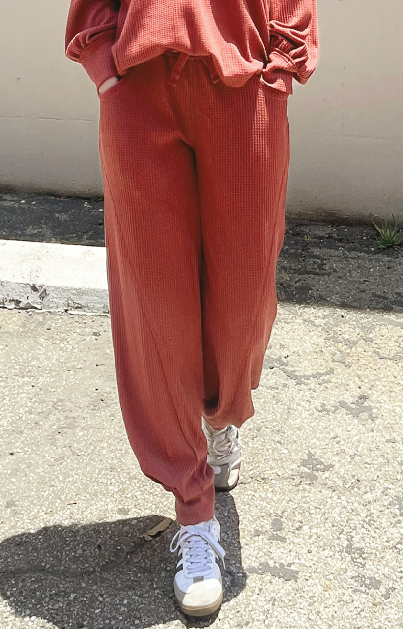 Brick Waffle Pants