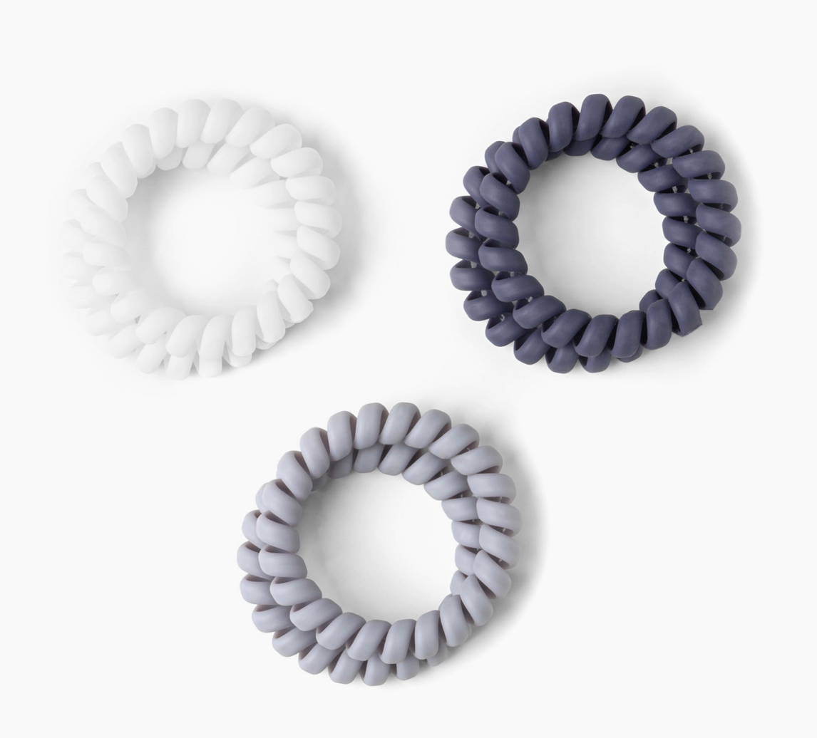Spiraling Coil Hair Ties
