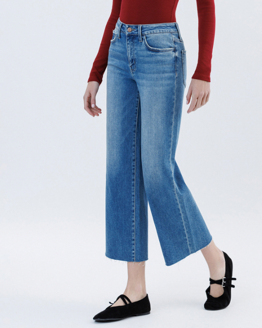 Richland Center Crop Wide Jeans
