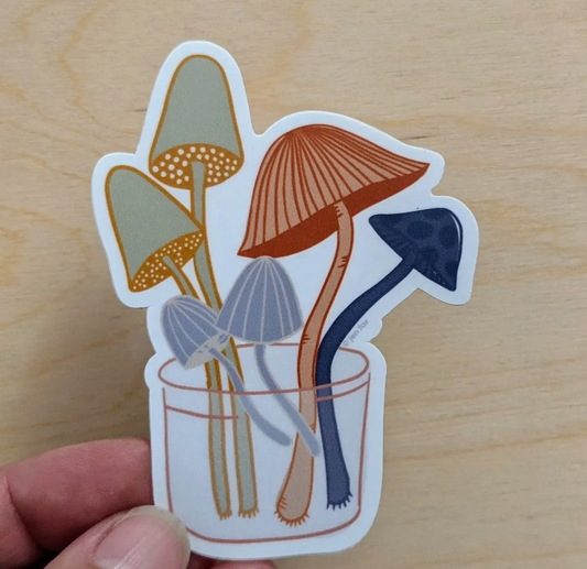 Mushroom Jar Sticker